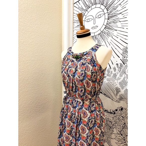 🌈 Amazing beaded paisley dress - Picture 3 of 11